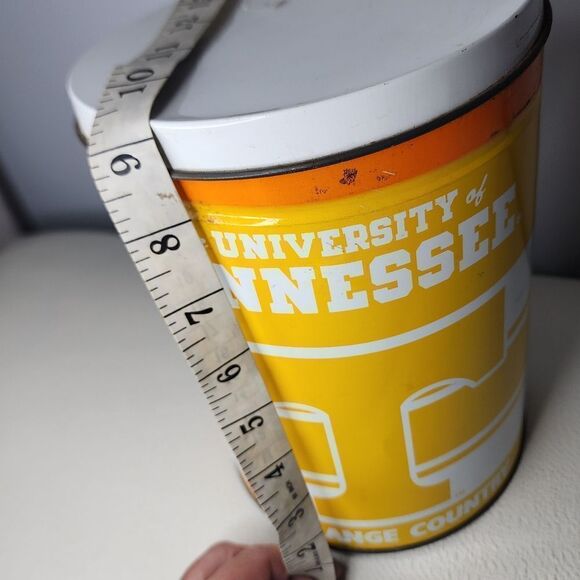 University Of Tennessee Volunteers Big Orange Country 8” Tin Popcorn Made in USA - Picture 5 of 6